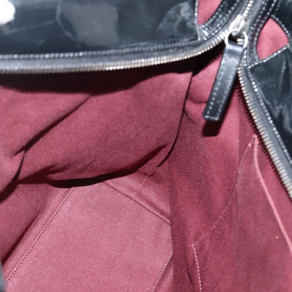 Chanel CC Charm Zip Tote Quilted Coated Canvas, BLACK, CANVAS, Tote bag