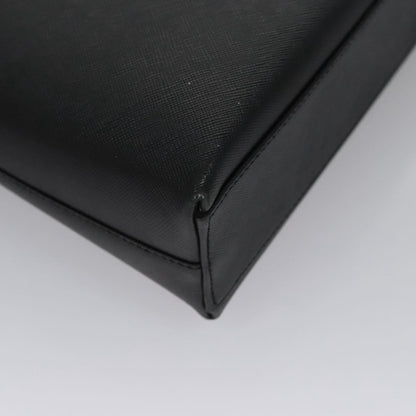 Salvatore Ferragamo Gancini Shoulder Bag Leather, BLACK, LEATHER, Shoulder bag