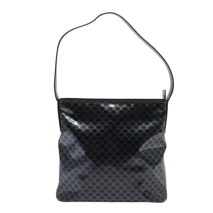 Celine Vintage Macadam Shopper Tote Venyl, BLACK, CANVAS, Tote bag