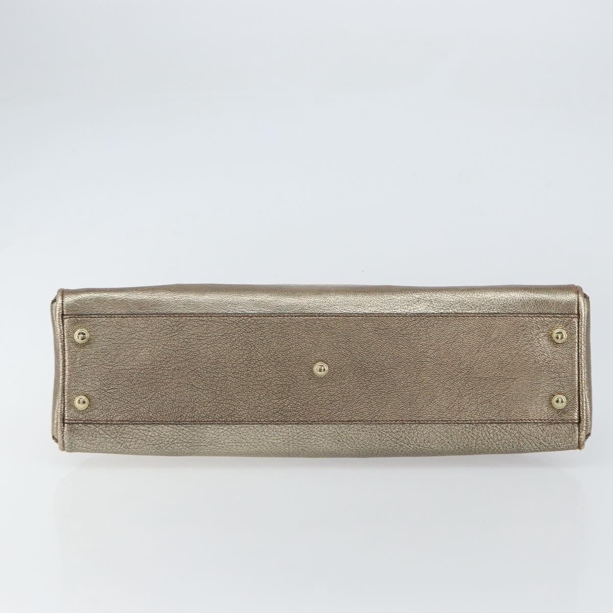cartier Marcello Handbag Leather, GOLD, LEATHER, Tote bag