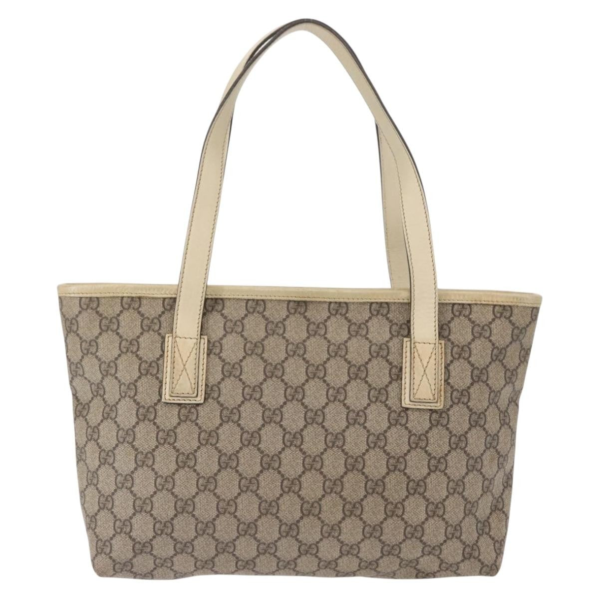 Gucci Vintage Open Tote GG Canvas, BEIGE, CANVAS, Tote bag