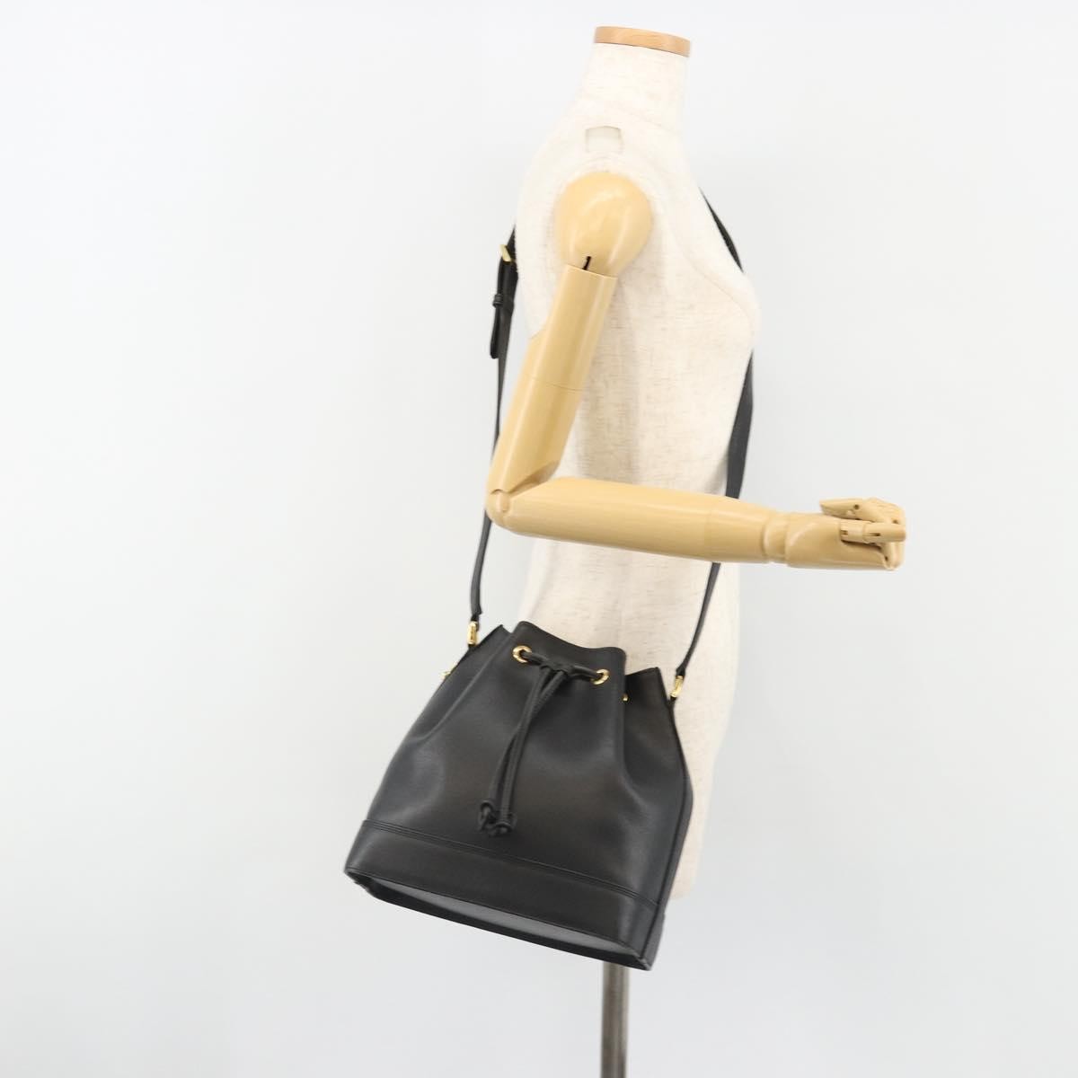 Valentino Garavani Vintage shoulder bag Leather, Black, Leather, Shoulder Bag