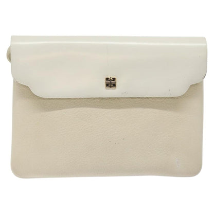 Givenchy Vintage 4G shoulder bag Leather, WHITE, LEATHER, Shoulder bag