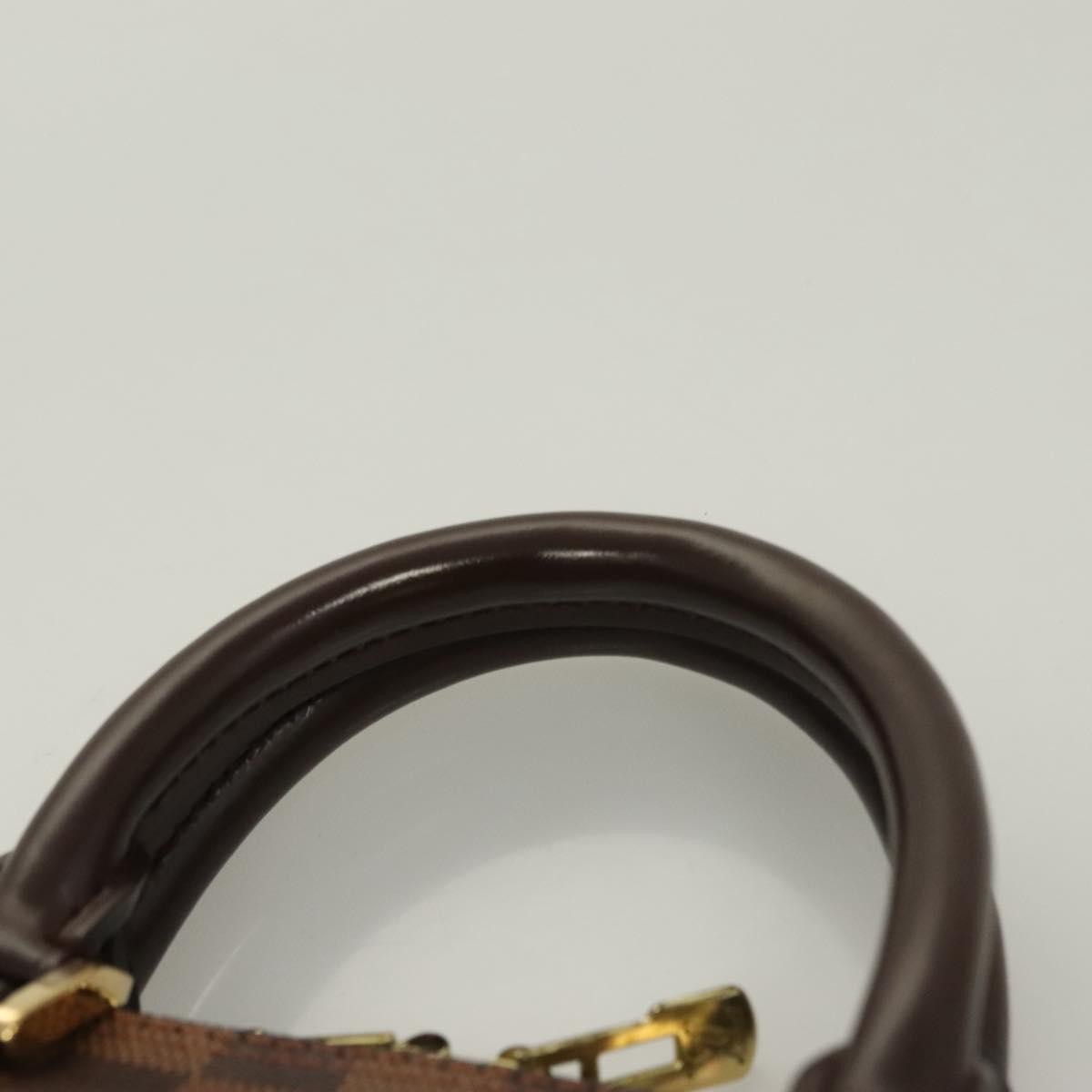 Louis Vuitton Alma Handbag Damier, BROWN, CANVAS, Handbag