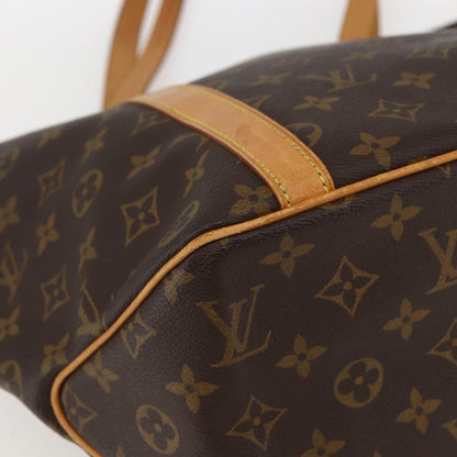 Louis Vuitton Shopping Sac Handbag Monogram Canvas, BROWN, CANVAS, Tote bag