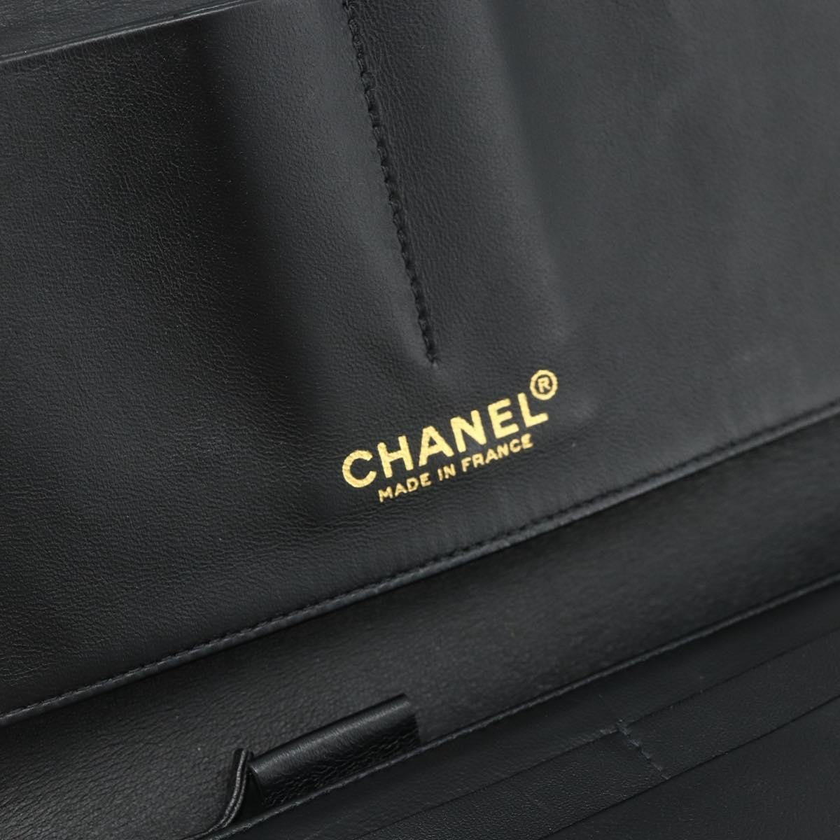 Chanel Flap Clutch Leather, Black, Leather, Clutch