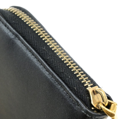 Fendi F is Fendi Zip Around Wallet Leather, BLACK, LEATHER, Wallets