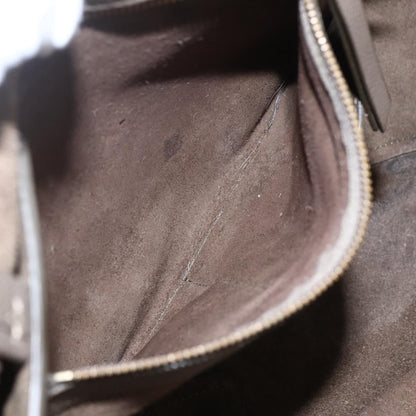 Celine Phantom Tie Cabas Tote Leather, GRAY, LEATHER, Tote bag