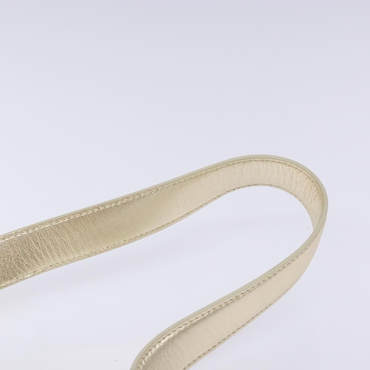 Salvatore Ferragamo Gancini Shoulder Bag Leather, GOLD, LEATHER, Shoulder bag