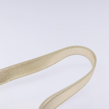 Salvatore Ferragamo Gancini Shoulder Bag Leather, GOLD, LEATHER, Shoulder bag