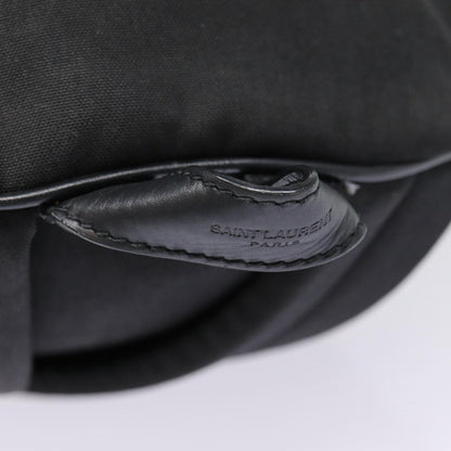 Saint Laurent City Backpack Canvas, BLACK, CANVAS, Backpack