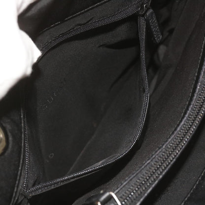 Gucci Bamboo Shopper Tote Canvas, BLACK, CANVAS, Tote bag