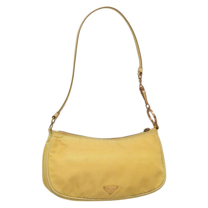 Prada Vintage Shoulder Bag Tessuto, YELLOW, NYLON, Shoulder bag