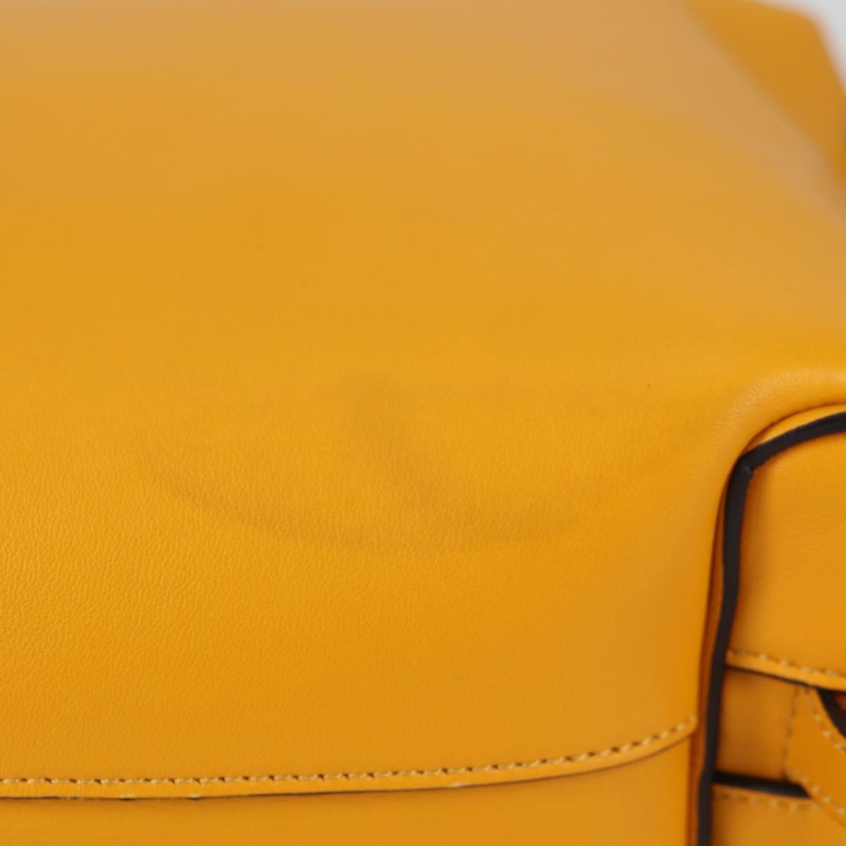 Celine Soft Cube Bag Leather, YELLOW, LEATHER, Handbag