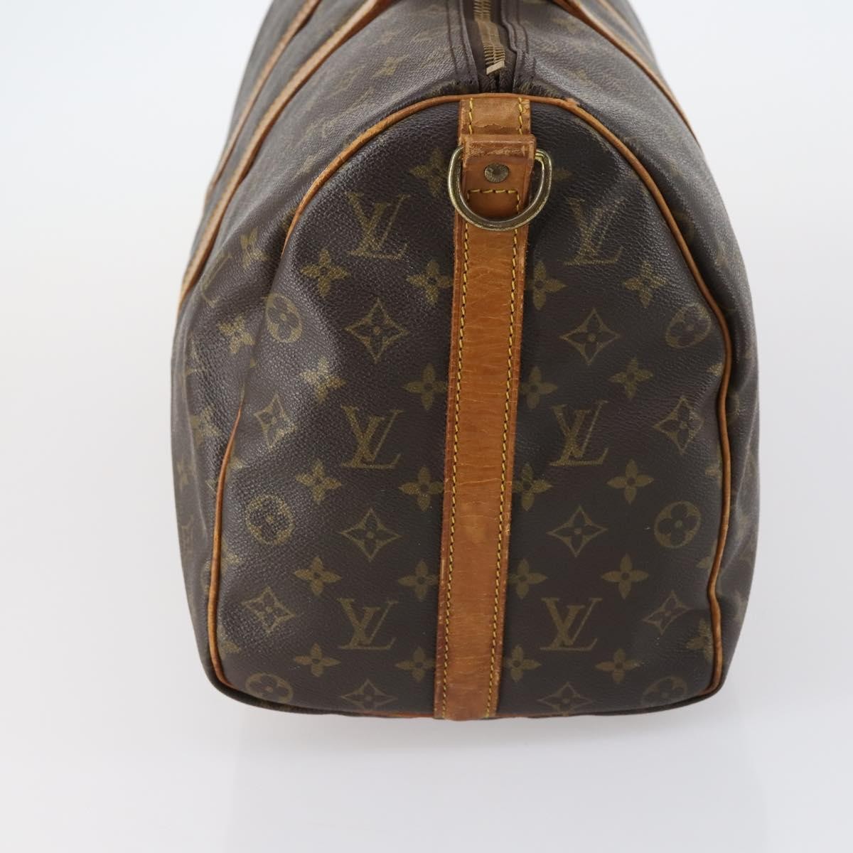 Louis Vuitton Keepall Bag Monogram Canvas, BROWN, CANVAS, Travel bag