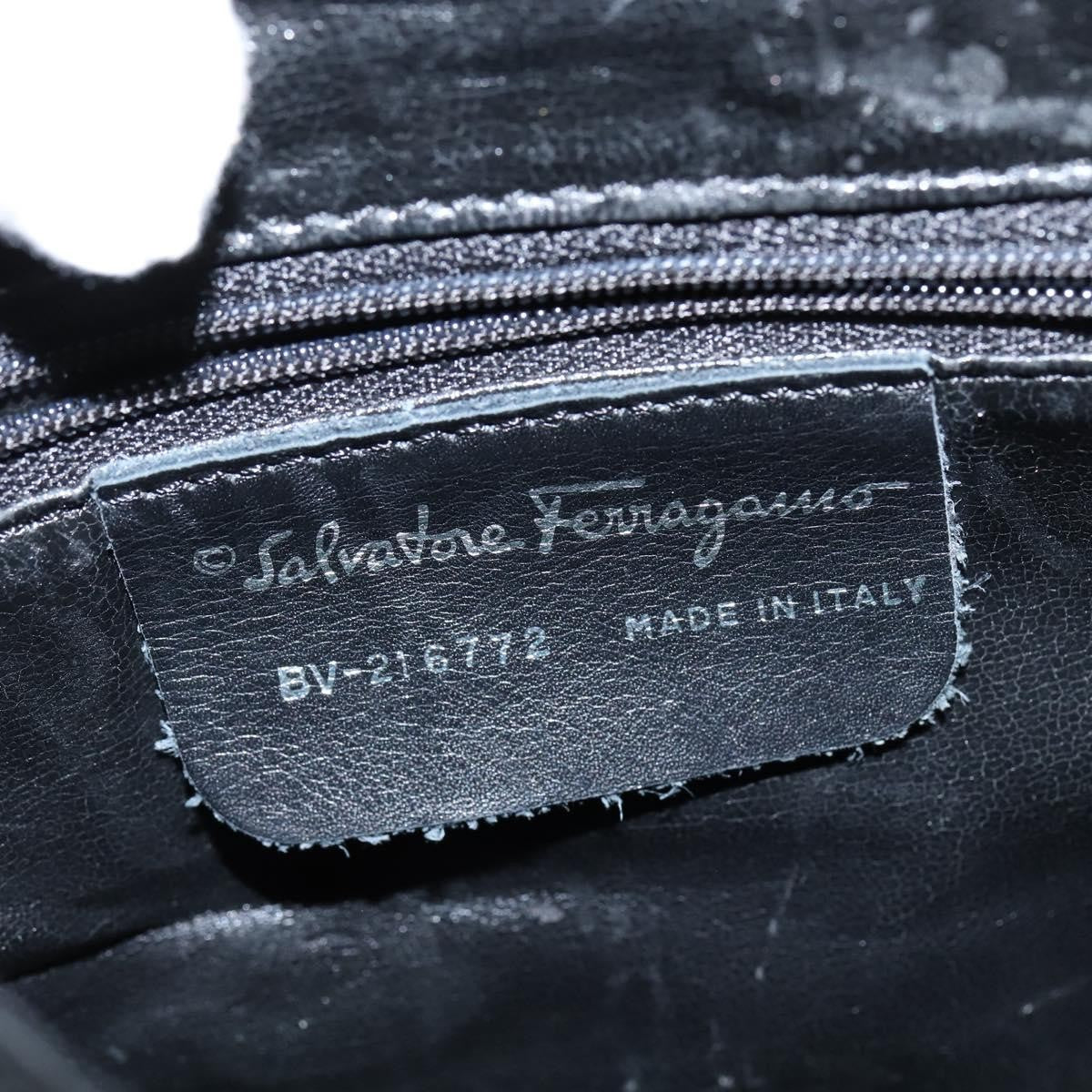 Salvatore Ferragamo Flap Buckle Backpack Printed Neoprene, BLACK, NYLON, Backpack