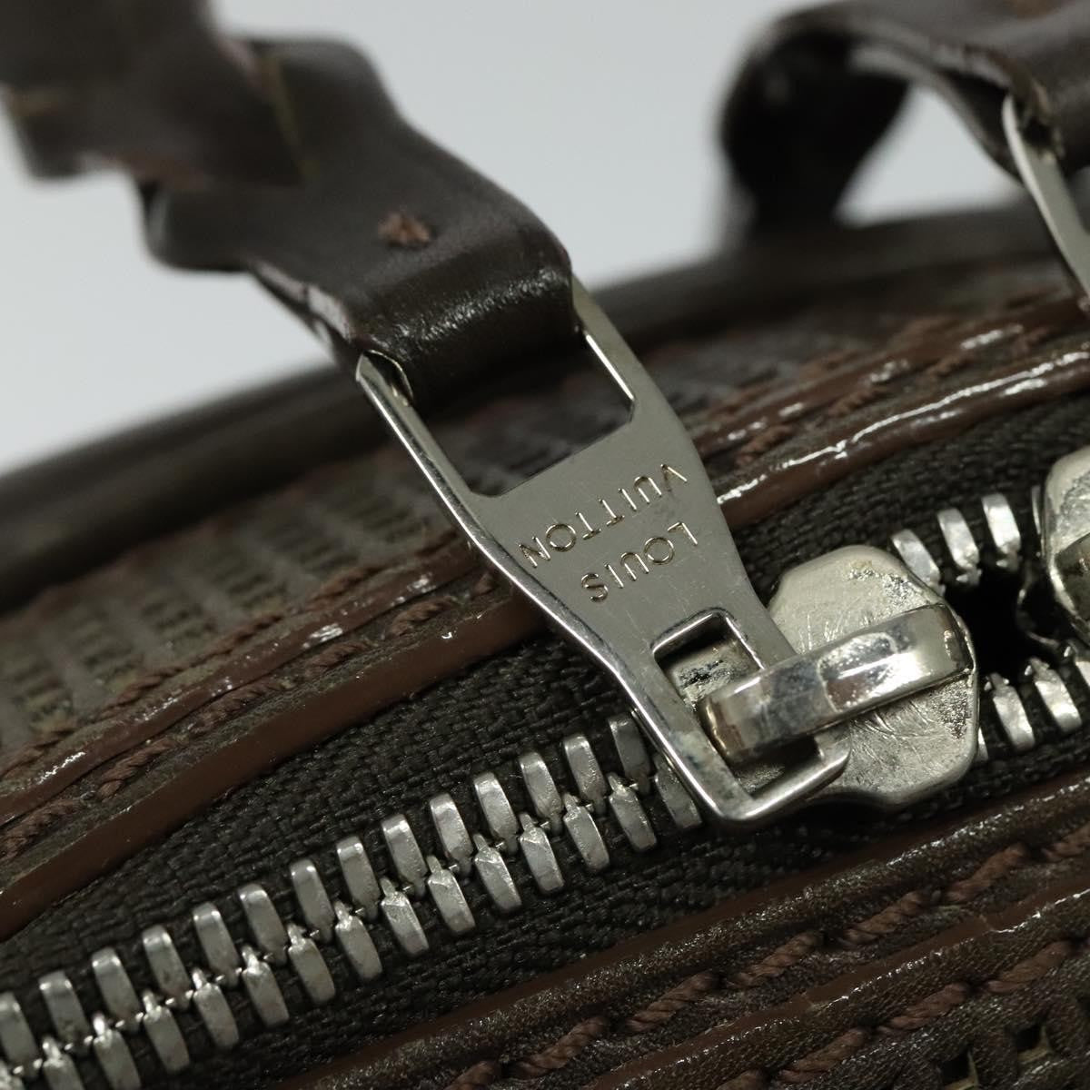 Louis Vuitton Bequia Porte-Documents Handbag Limited Edition Monogram Mirage, BROWN, LEATHER, Tote bag