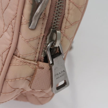 Prada Camera Bag Quilted Tessuto, PINK, NYLON, Crossbody bag