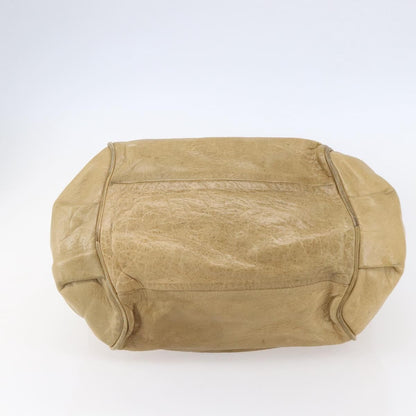 Chloe Ethel Handbag Leather, BEIGE, LEATHER, Handbag