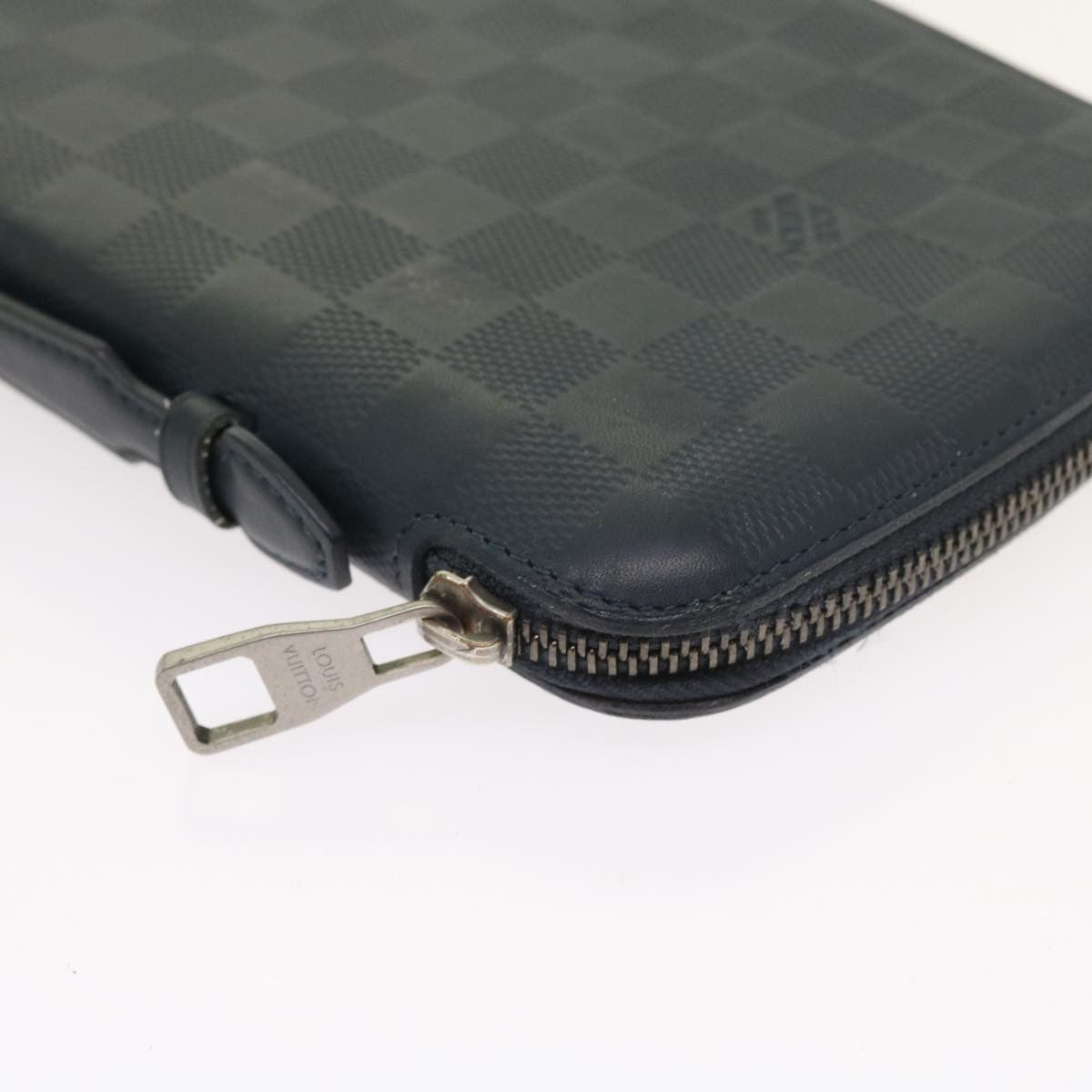 Louis Vuitton Organiser Atholl Leather, BLACK, LEATHER, Clutche & pouche