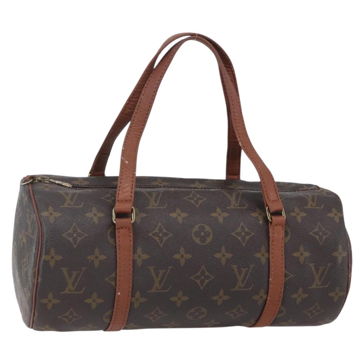 Louis Vuitton Papillon Handbag Monogram Canvas, BROWN, CANVAS, Handbag
