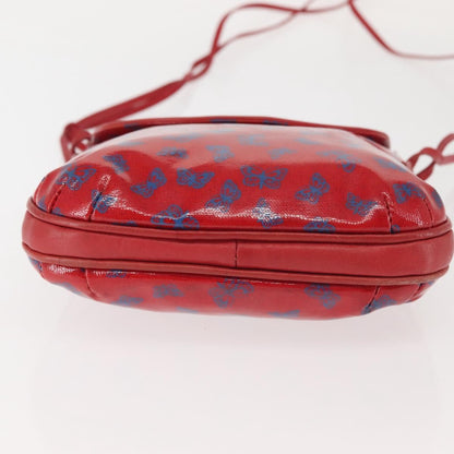 Bottega Veneta Butterfly shoulder bag PVC with Leather, RED, PVC, Shoulder bag