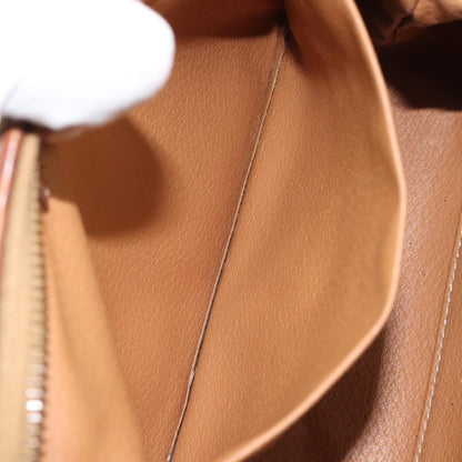 Celine Macadam Pochette Canvas and Leather, BROWN, CANVAS, Clutche & pouche