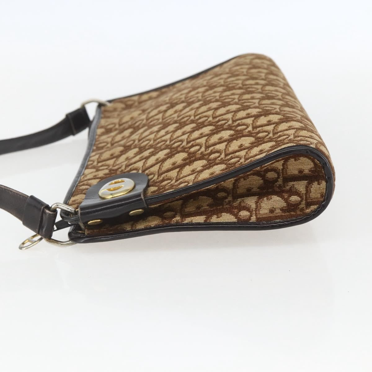 Christian Dior Vintage CD trotter Shoulder bag Canvas, BEIGE, CANVAS, Shoulder bag
