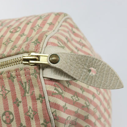 Louis Vuitton Speedy Handbag Mini Lin, PINK, CANVAS, Handbag