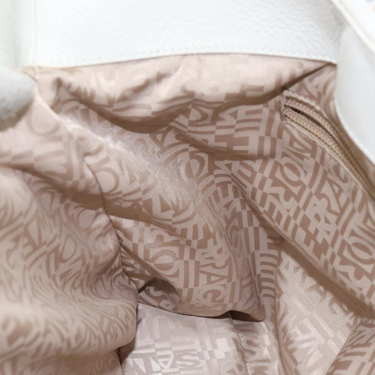 Salvatore Ferragamo Vala tote Leather, WHITE, LEATHER, Tote bag