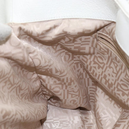 Salvatore Ferragamo Vala tote Leather, WHITE, LEATHER, Tote bag