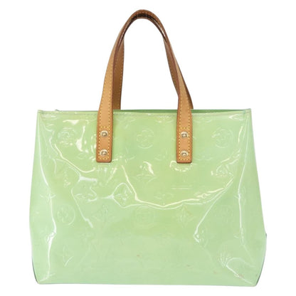 Louis Vuitton Reade Handbag Monogram Vernis, GREEN, PATENT_LEATHER, Tote bag