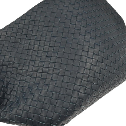 Bottega Veneta Zip Cube Messenger Intrecciato Nappa, NAVY, LEATHER, Shoulder bag