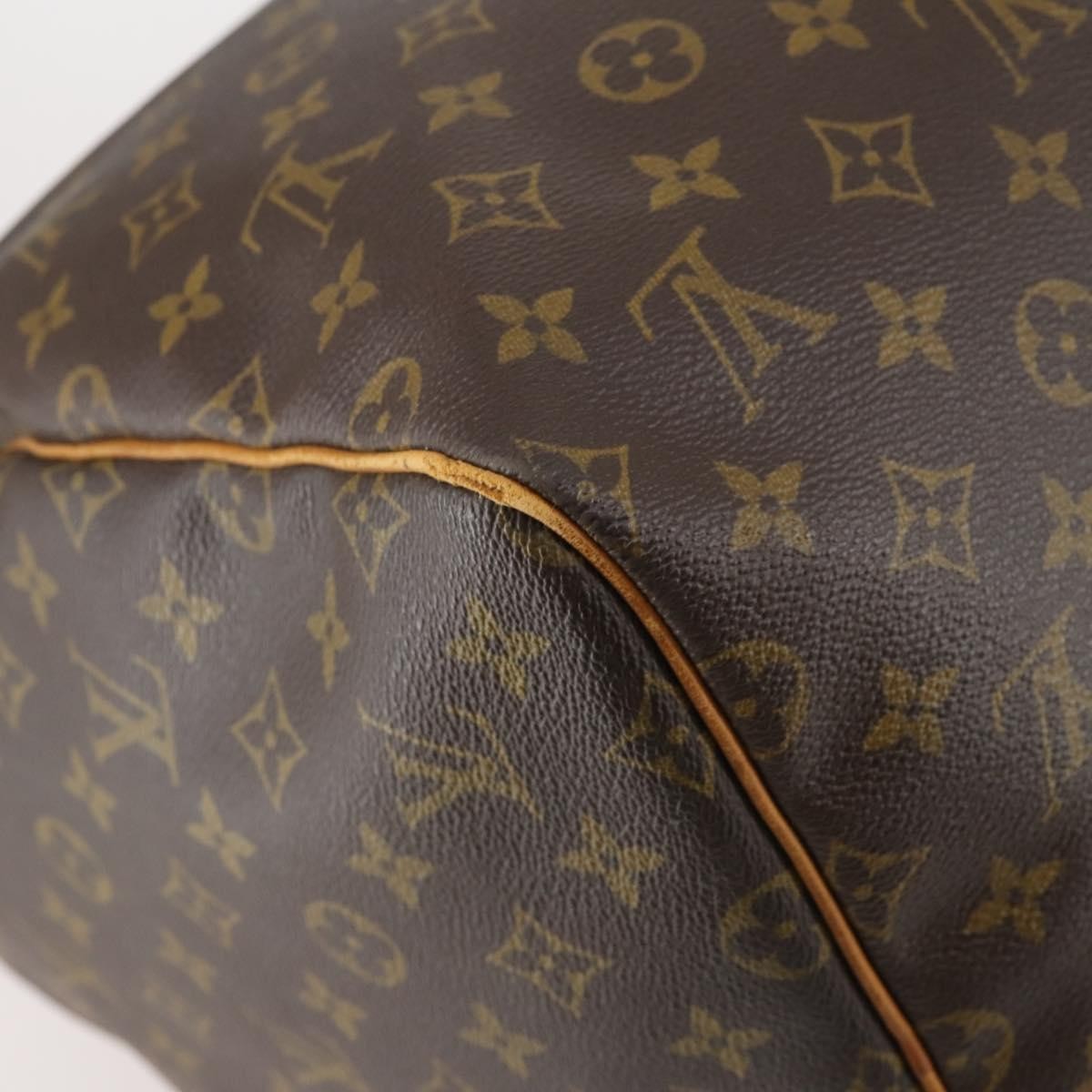 Louis Vuitton Keepall Bag Monogram Canvas, BROWN, CANVAS, Travel bag