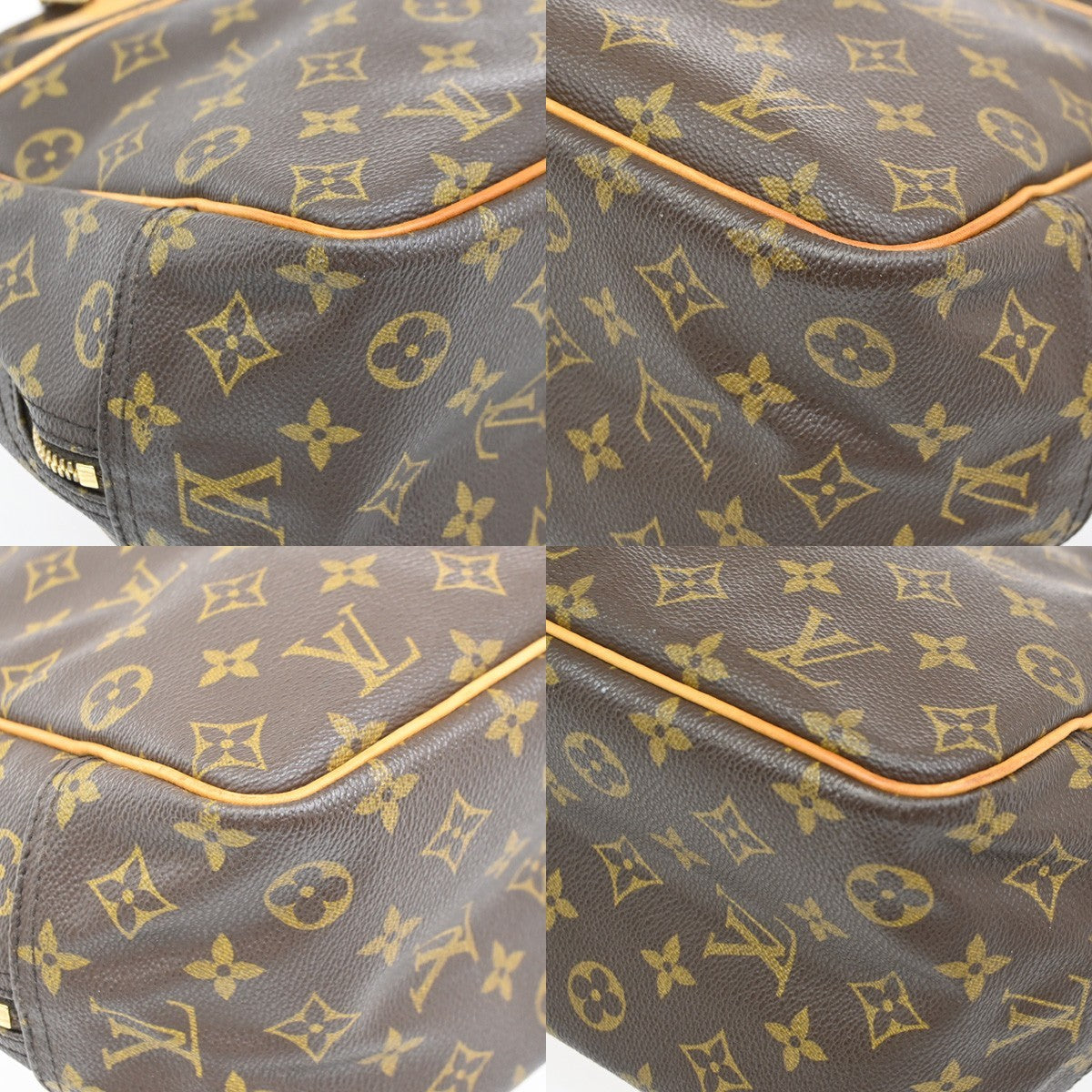 Louis Vuitton Deauville Handbag Monogram Canvas, BROWN, CANVAS, Handbag