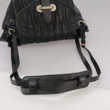 Bally Vintage Shoulder Bag Leather, BLACK, LEATHER, Shoulder bag