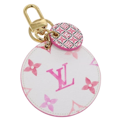 Louis Vuitton Illustre Bag Charm and Key Holder Spring in the City Monogram Giant Canvas, PINK, CANVAS, Charms and Keychains