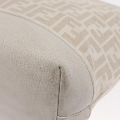 Fendi Roll Tote Zucca Canvas and Leather, BEIGE, CANVAS, Tote bag
