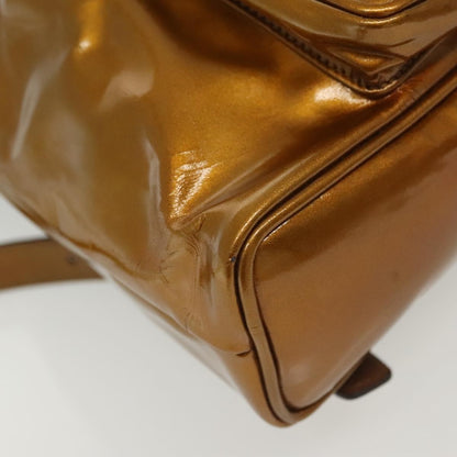 Gucci Vintage Bamboo Backpack Patent, GOLD, PATENT_LEATHER, Backpack