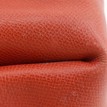 Hermes Vespa Pouch Leather, ORANGE, LEATHER, Clutche & pouche