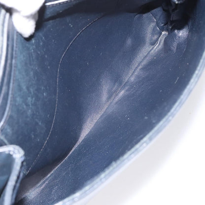 Gucci Vintage Shoulder Bag Leather, NAVY, LEATHER, Shoulder bag