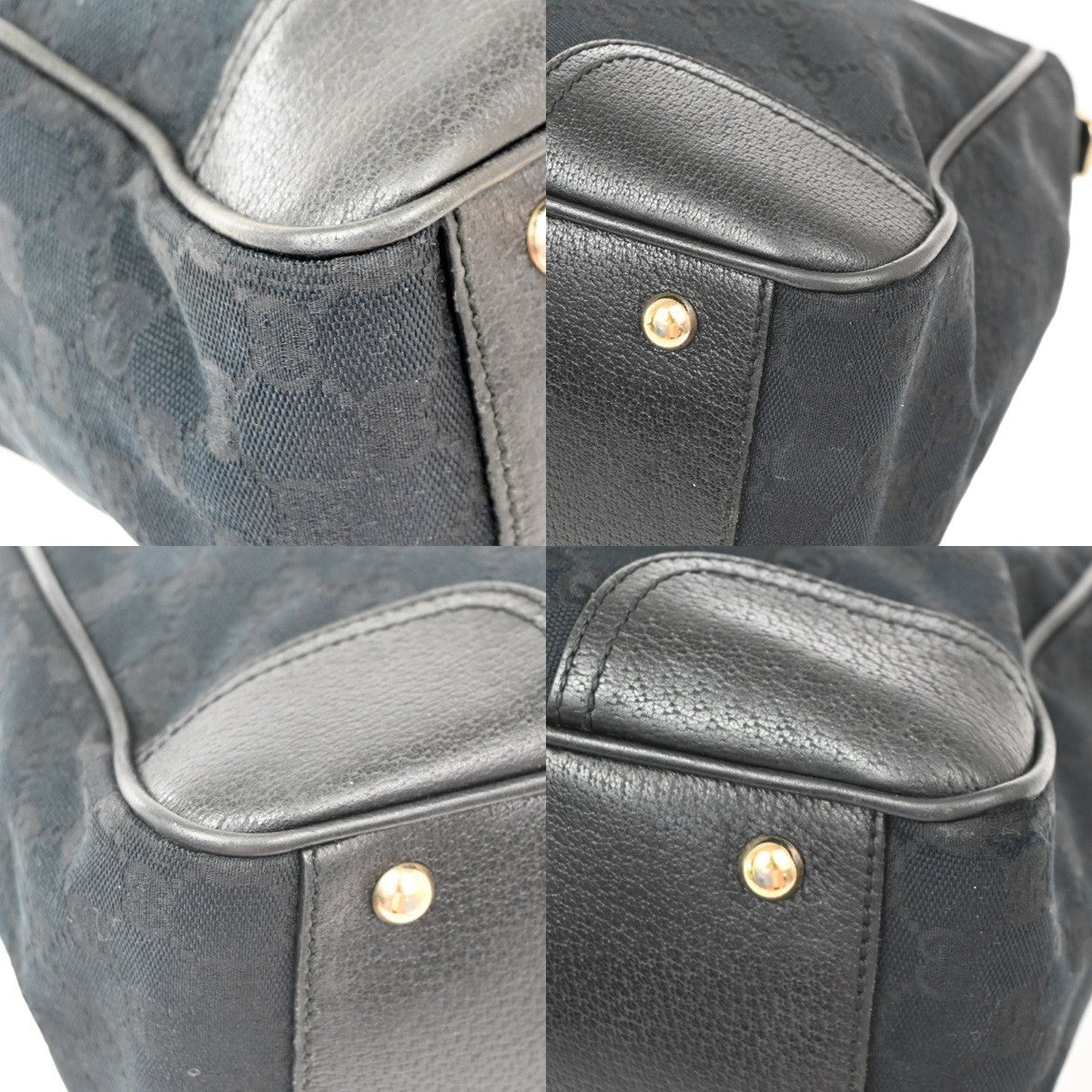Gucci Princy Tote GG Canvas, BLACK, CANVAS, Tote bag