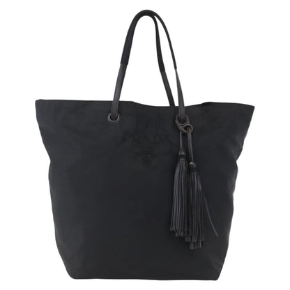 Prada Vintage Tote Nylon, BLACK, NYLON, Tote bag