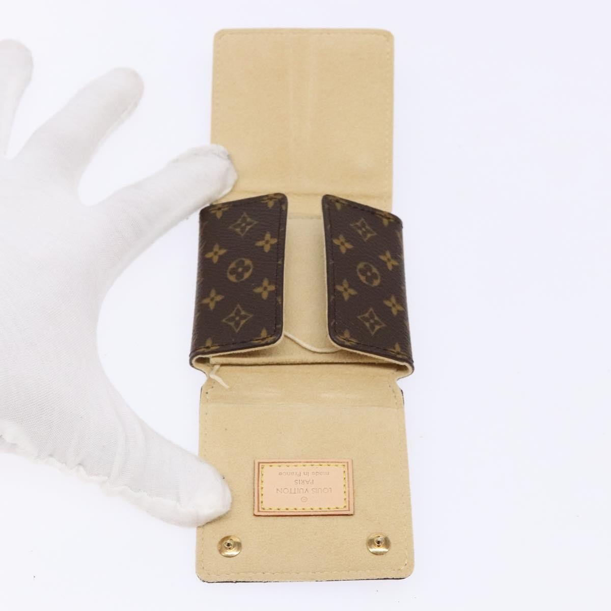 Louis Vuitton CASE JEWELRY BOX Canvas, BROWN, CANVAS, Wallets