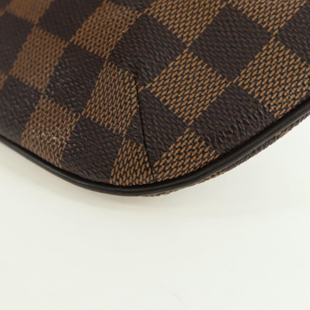 Louis Vuitton Manosque Pochette Damier, Brown, Canvas, Clutch