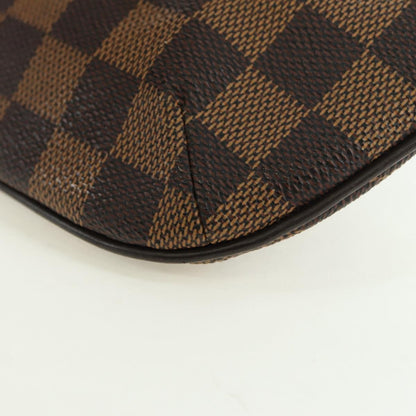 Louis Vuitton Manosque Pochette Damier, Brown, Canvas, Clutch