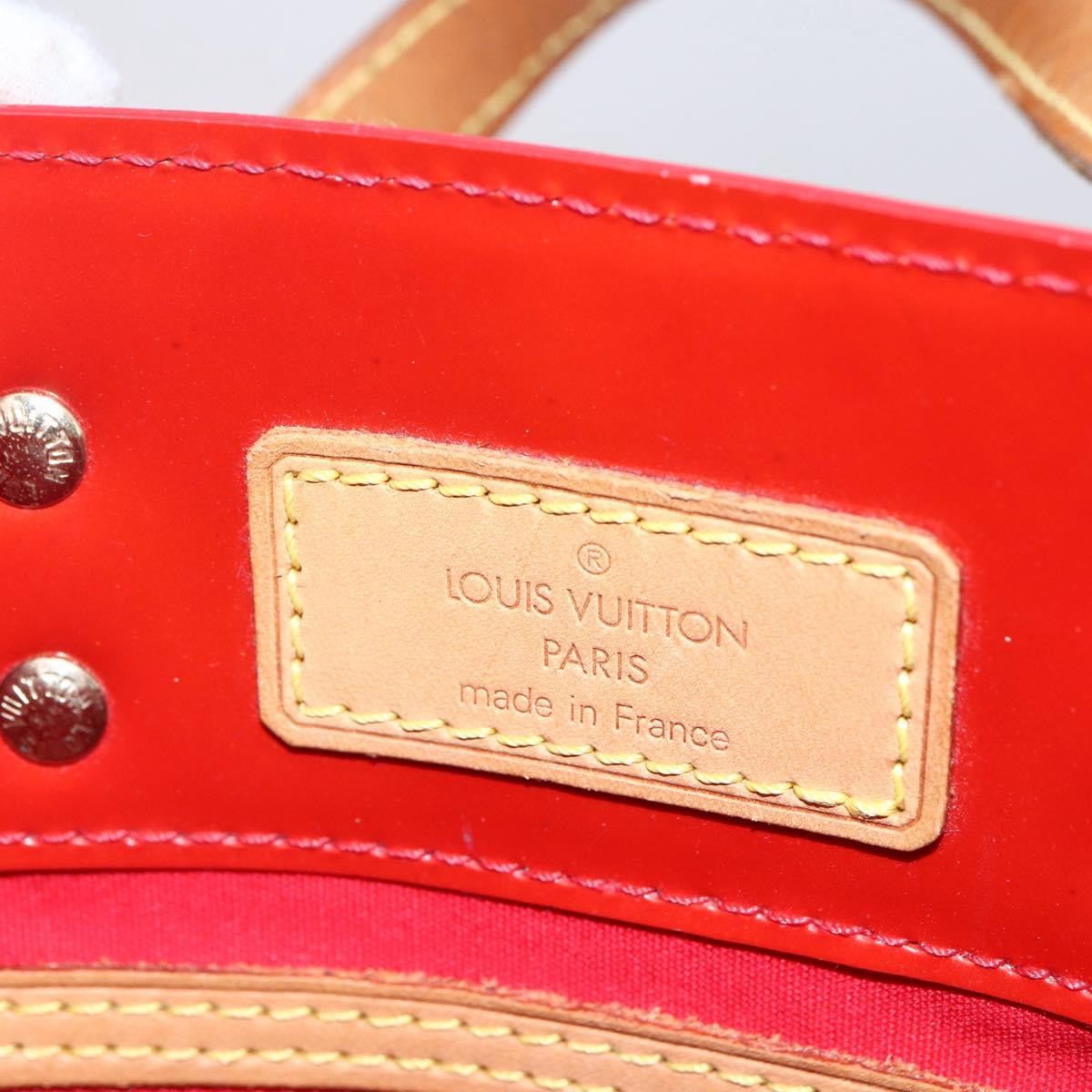 Louis Vuitton Reade Handbag Monogram Vernis, RED, PATENT_LEATHER, Handbag