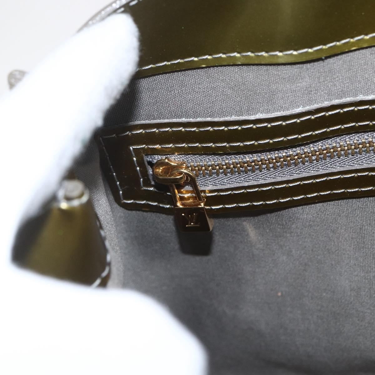 Louis Vuitton Wilshire Handbag Monogram Vernis, GREEN, PATENT_LEATHER, Handbag