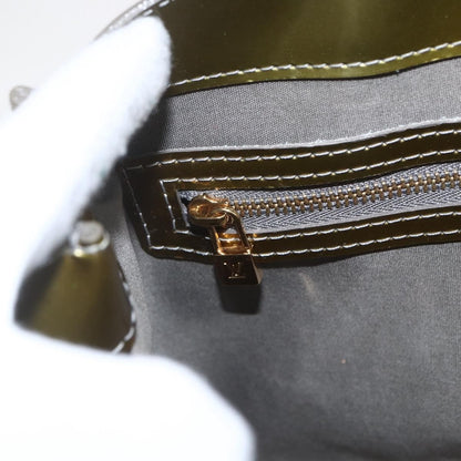 Louis Vuitton Wilshire Handbag Monogram Vernis, GREEN, PATENT_LEATHER, Handbag