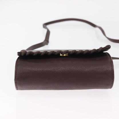 Saint Laurent Vintage Shoulder Bag Leather, PURPLE, LEATHER, Shoulder bag